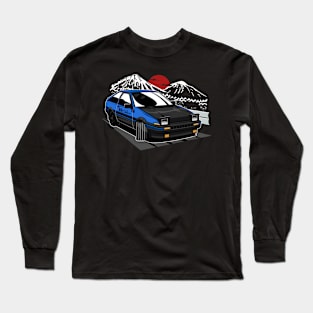 blue  ae86 hachiroku Long Sleeve T-Shirt